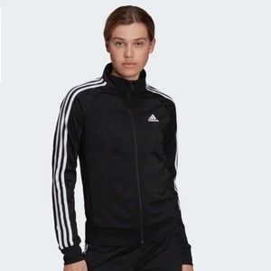 NEW ADIDAS TRACK JACKET PRIMEGREEN ESSENTIALS WARM-UP SLIM 3-STRIPES